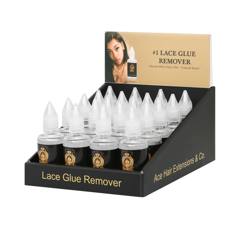 20 Pcs Lace Glue Remover Infused with Pure Citrus Oil for Sensitive Skin, 100% Natural Wig Glue Remover for Lace Wig, Hairpiece and Hair Systems, Fast Dissolving & Gentle Tape in Hair Extension Remove