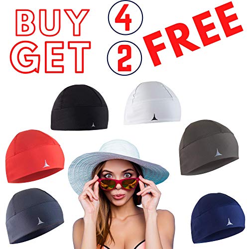 Helmet Liner Sweat Wicking Skull Cap Beanie. Ultimate Performance Moisture Wicking. Fits Under Helmets2