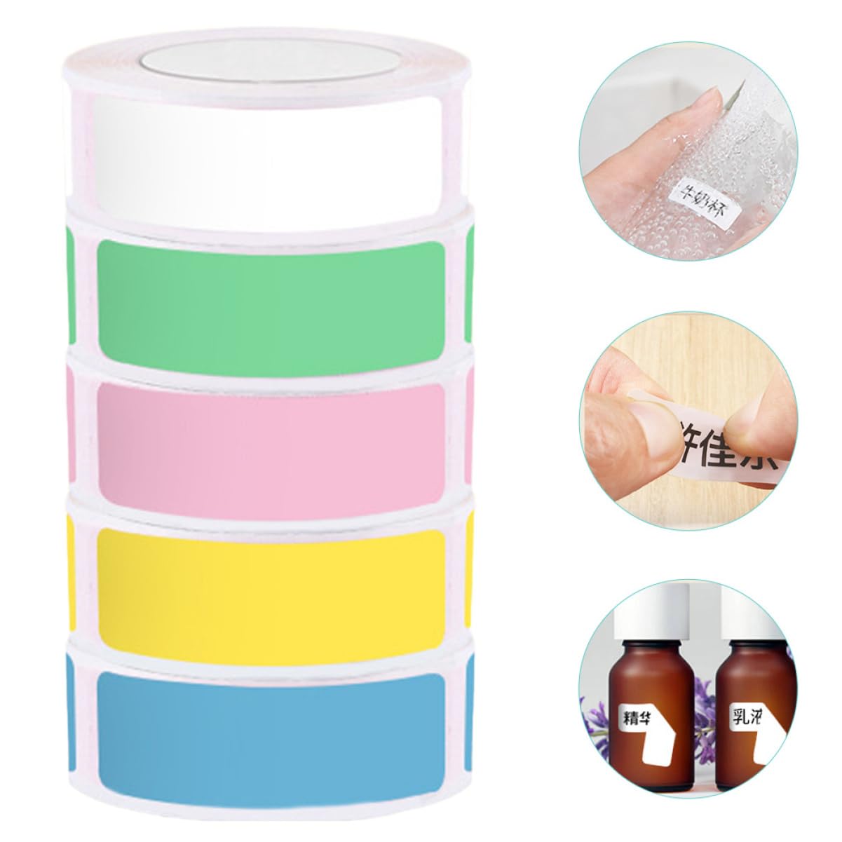 Gadpiparty 2 Set Etichette Termiche Colorate Autoadesive Per Stampante Etichette Per Nomi Prezzi E Organizzazione Supermercati E Negozi 5 * 2