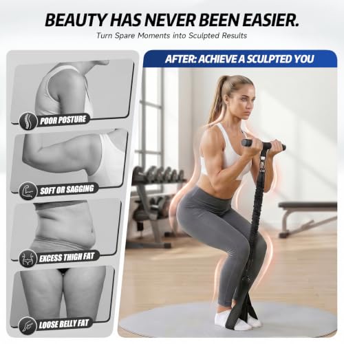 Image of Pedal Resistance Band with Handle, 90LBS Adjustable Exercise Band | Full-Body Resistance Exercise,Adjustable 30 /60 /90LB,Portable Equipment,Multiple Colors