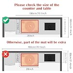 Non-slip Silicone Pastry Mat Extra Large Measurements 28''x 20'' Baking Mat - Image 2