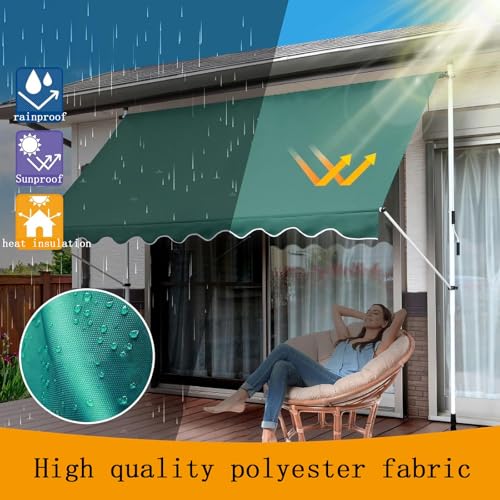 Toldo retráctil manual para evitar el calor en terrazas de exterior 3