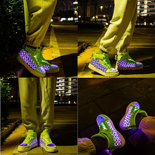 Led Light Up Shoes High Top Sneakers for Women Men Hip-Hop Dancing Shoes for Halloween Christmas Party with USB Charging4