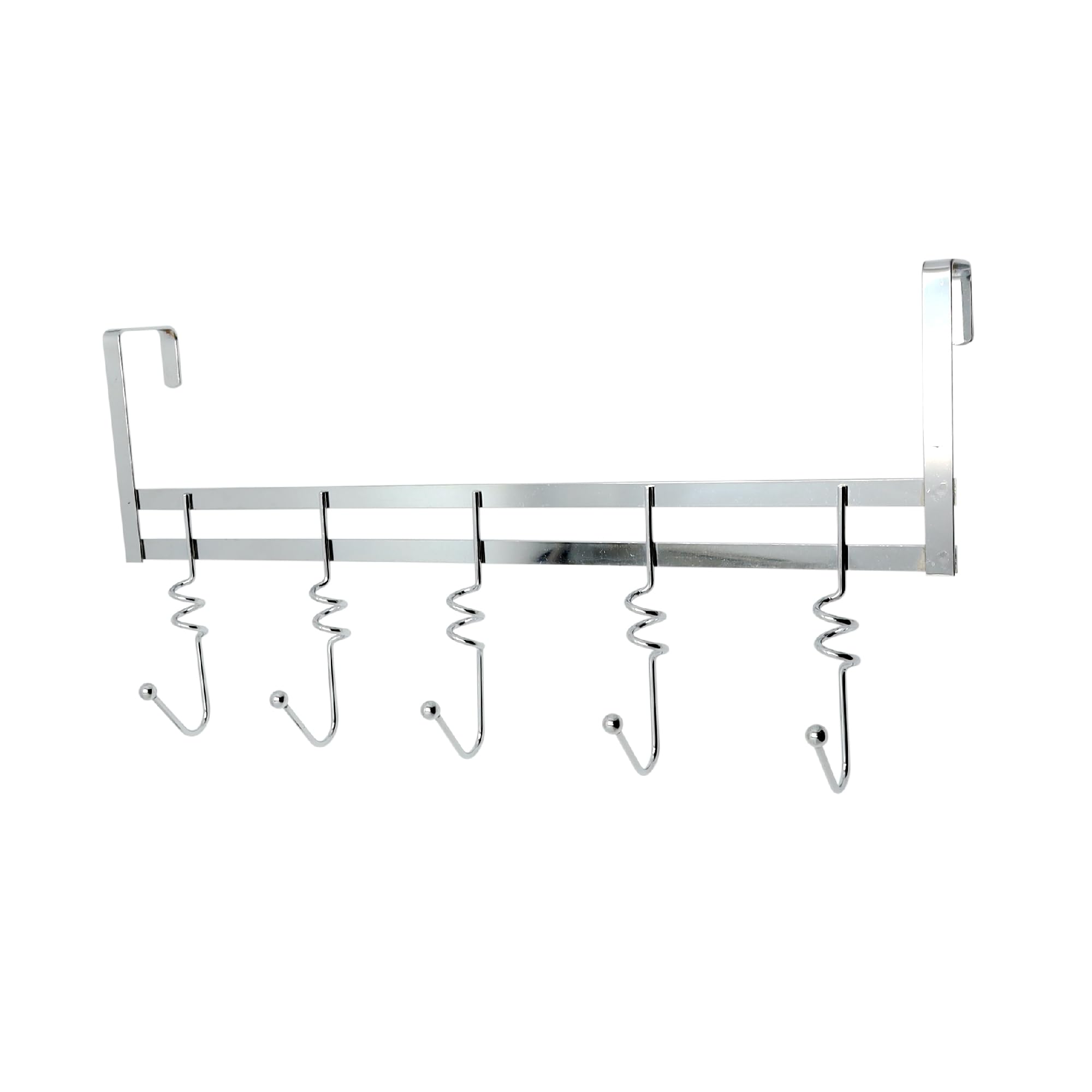 Buckingham Chrome Premium Quality Over The Door 5 Swirl Hook Hanger