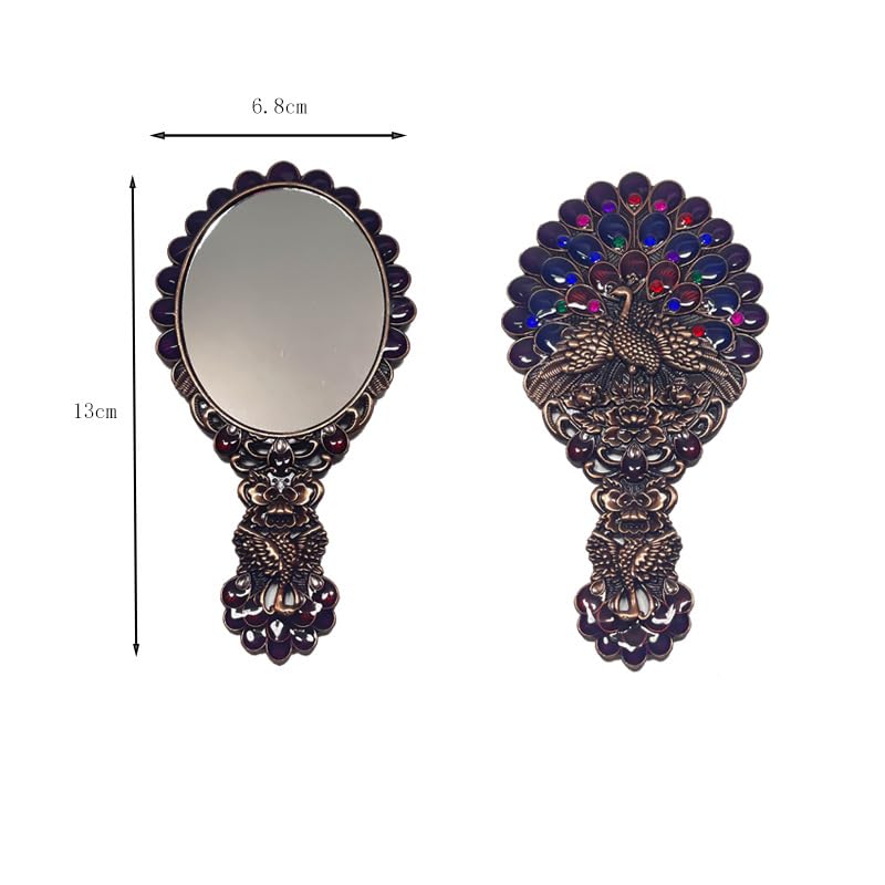 Amazon.com - Vintage Style Peacock Mirror and Brush Set, Ornate