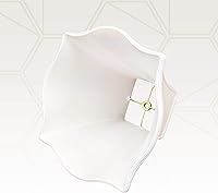 Vista 4 de Royal Designs pantalla para lámpara Fancy Square Bell - Blanco - 7 x 16 x 12.75 pulgadas