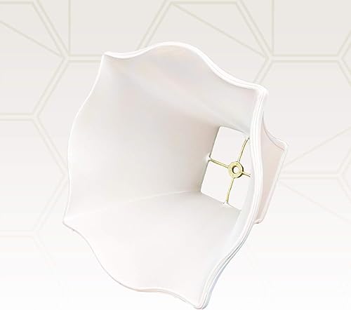 Miniatura 4 de Royal Designs Fancy - Pantalla cuadrada para lámpara, color blanco, 5 x 12 x 9.75 pulgadas