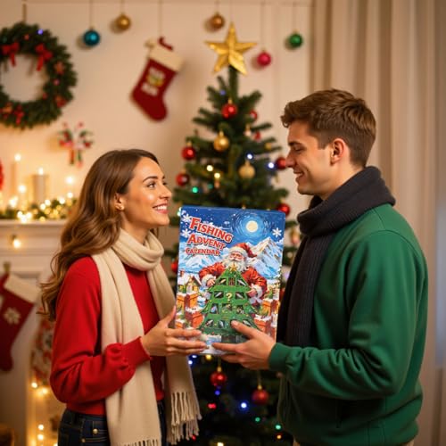 PLUSINNO Fishing Advent Calendar 2026 Fishing Lure Gift with Tackle Box - image 2