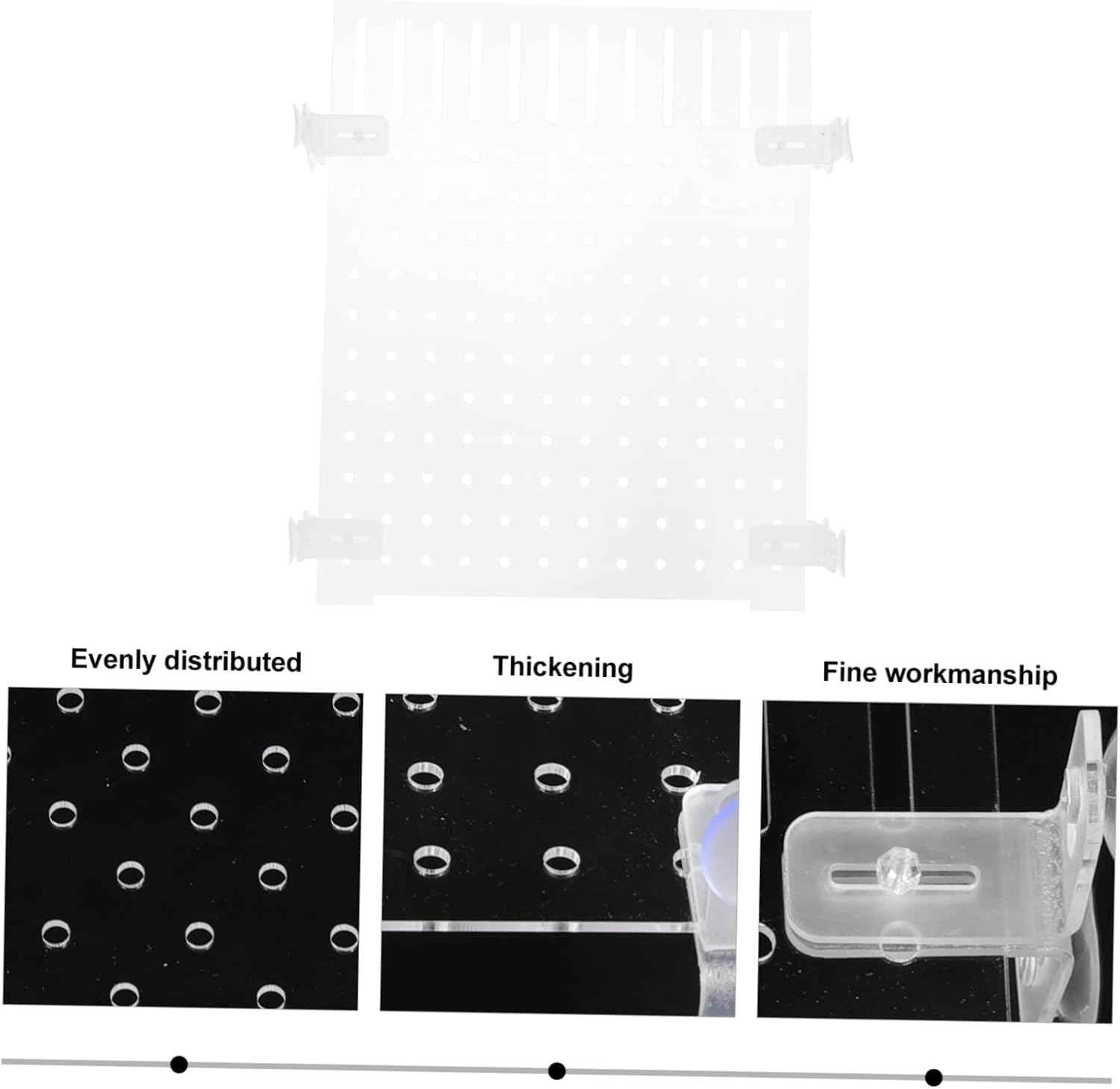 Aquarium Divider Fish Tank Isolation Board Acrylic Separator Cups for Fry Fish Tank Divider for Improved Water Permeability