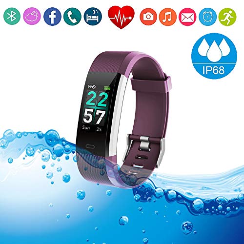 Fitness Tracker HR Smart Watch Heart Rate Sleep Monitor/IP68 Waterproof Sport Running Walking