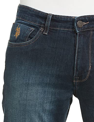 US Polo Association Men's Slim Jeans (UDJC0078_Blue_28) : Amazon.in ...