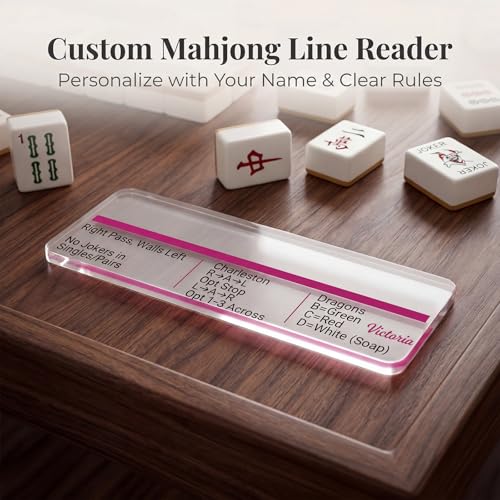 Lector personalizado de líneas Mahjong acrílico miniatura 2