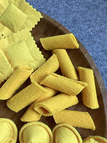 Pasta Set/Handmade Felt Play Food For Kids/Pretend Play/Montessori/Educational Kitchen Toys/Role Play/Ready To Ship #TOP6