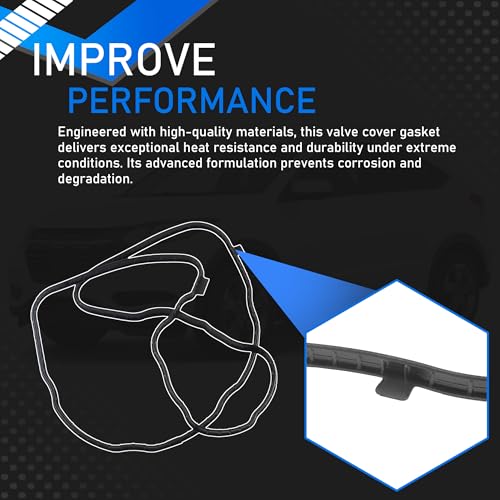 Image of Engine Valve Cover Gasket Set Compatible with 2006-2015 Honda Civic 2016-2017 HR-V 2013-2015 Acura ILX Replaces VS50741R VC246G 036-1953 12341RNAA01 30522RNAA01 714002100 VS50563 VS50741R