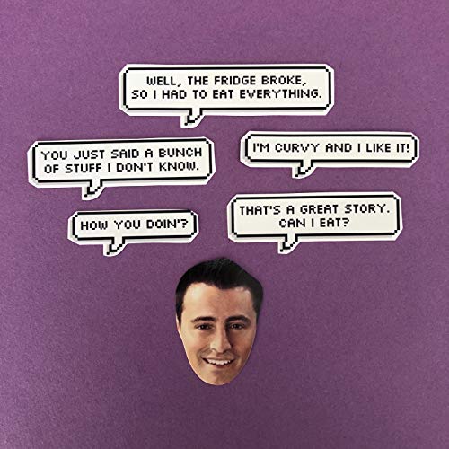 Joey Tribbiani Friends Quotes Sticker Set