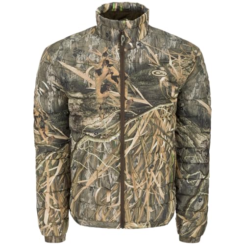 DRAKE LST Double Down Layering Full Zip Mossy Oak Bottomland Jacket
