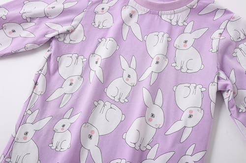 Popshion Little Girls Mermaid Pajamas 2 Piece Set 100% Cotton Sleepwear Toddler Clothes for Kids Baby Ladybug Style PJs3