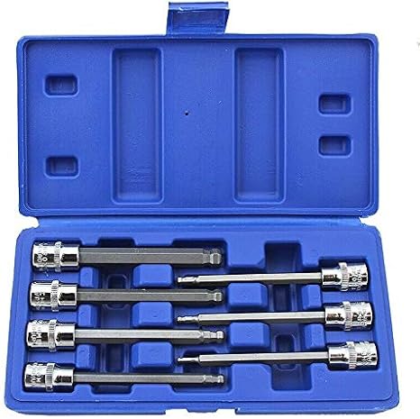 Juego de 7 Herramientas Hexagonales SAE 3/8" Punta Larga