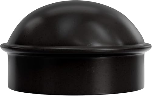 Miniatura 8 de VIVIDA Tapas de poste de eslabones de cadena de 2-38 pulgadas, tapa de poste negra para valla de eslabones de cadena, para tubo de diámetro exterior