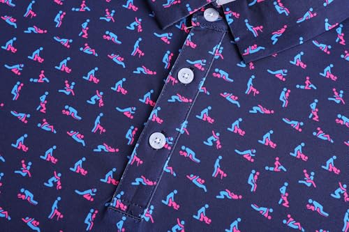 Camisetas Polo para Hombre de Golf, Secado Rápido y Absorción de Humedad, Estilo Casual y Divertido miniatura 4