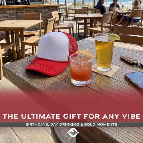 Image of Funky Junque Blank Mesh Foam Lightweight Snapback Trucker Hat | Lightweight Foam Trucker Hat with Breathable Mesh Back, Golf Beach and Street Style, Trendy Trucker Hats for Men