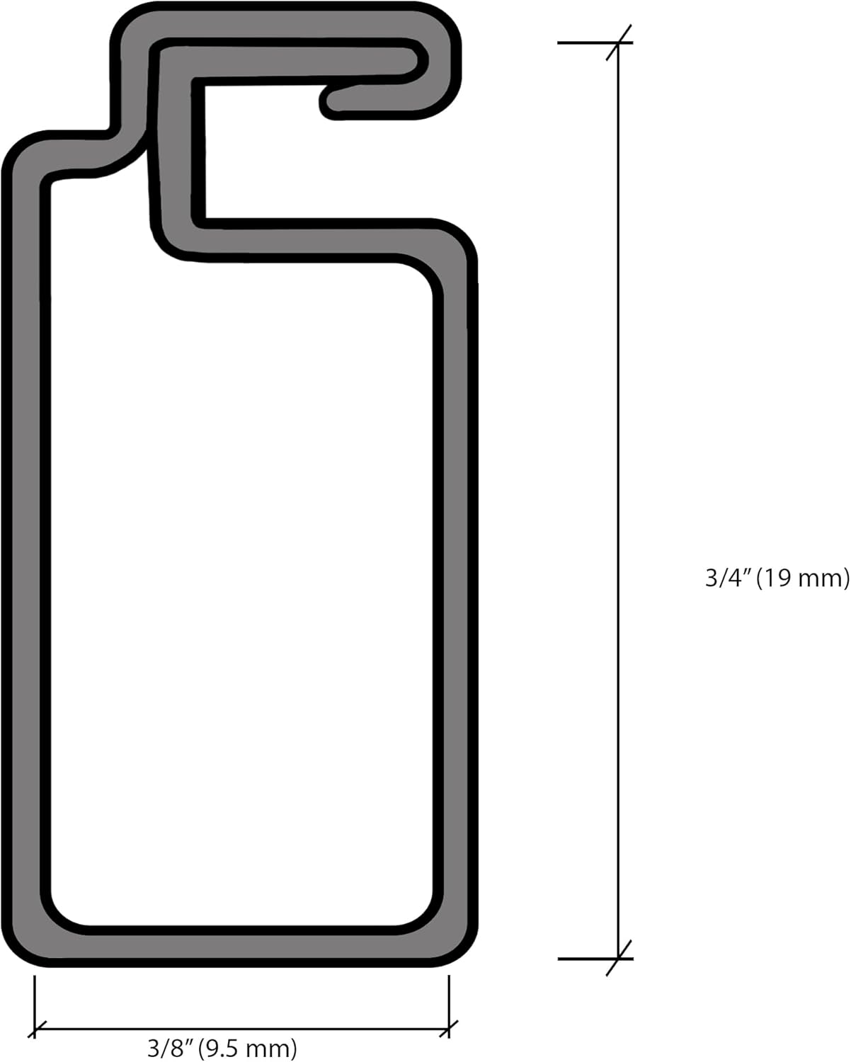 CRL Beige Finish 3/4" x 3/8" Roll Formed Aluminum Screen Frame - 12 ft Long | Requires Cutting Instructions to 94 in or Less for Shipping | Default Cutting is (1) 94 in Length, (1) 50 in Length