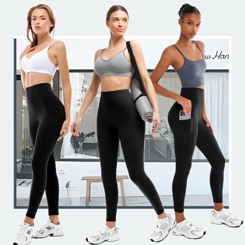 walifrey leggings with pockets for women 2 packswomen39s high waisted yoga leggings gym for workout