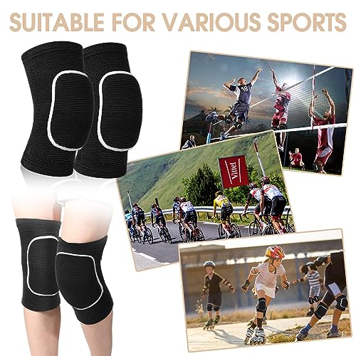 image for Lenwen 12 Pairs Volleyball Knee Pads for Dancers, Breathable Knee Pads