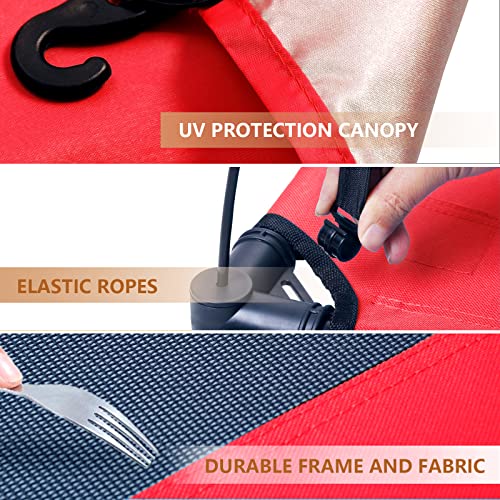 Sweetbin S/M/L Outdoor Elevated Dog Cot With Canopy & Side Shade For Camping Small Medium Dogs (Carry Bag), Portable Cooling Raised Dog Bed With And Side For Beach thumb #3