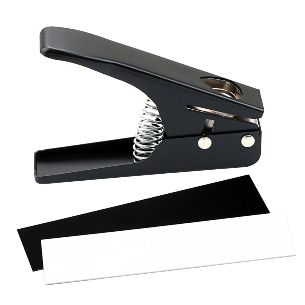 Perforatore per Plettri per Chitarra Nero R26e, Strumento DIY | Metallo e Plastica, Posizionamento Preciso, per Creare Plettri Personalizzati, Uso per Liutai e Musicisti