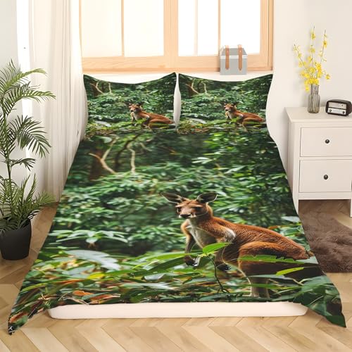 Housse de Couette 200x200 Kangourou en microfibre douce avec fermeture éclair kK3760