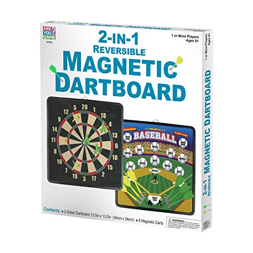 2-in-1 Reversible Magnetic Dartboard