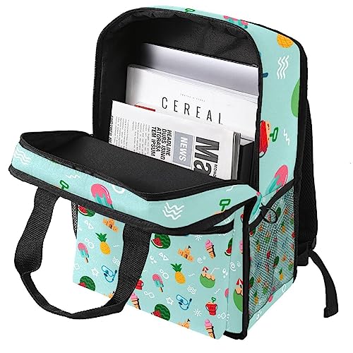 Sac à dos d'été garçons tropical multicolore avec sangles ajustables - 3