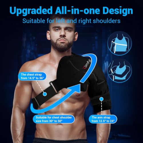 Image of Comfytemp Shoulder Ice Pack Wrap Rotator Cuff Cold Therapy (Large /X-Large)