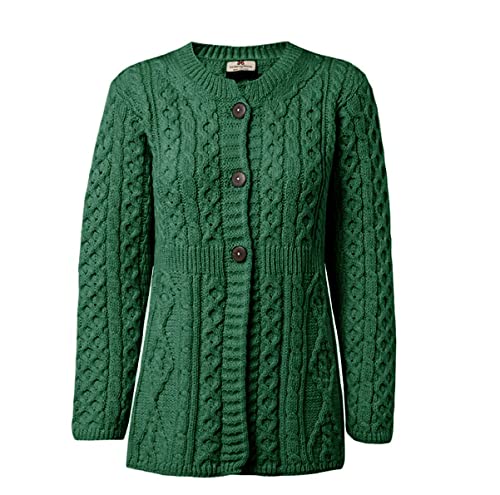 Ladies 100% Merino Wool A Line Cardigan Made in Ireland2