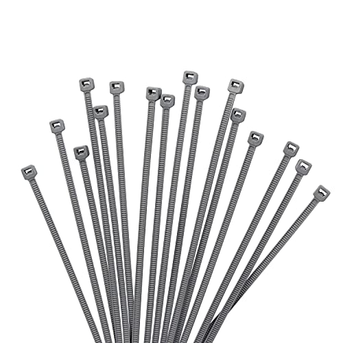 XINGO 1000 pièces Colliers de Serrage professionnelles, Gris-100mm x 2.5mm, Autobloquant, Attache Câble Résistant aux UV, Idéale pour l'intérieur et l'extérieur