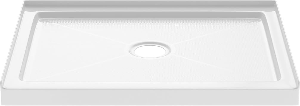 PROFLO PFSBA4234 Hammond 42" x 34" Rectangular Shower Base with Single Threshold and Center Drain - White