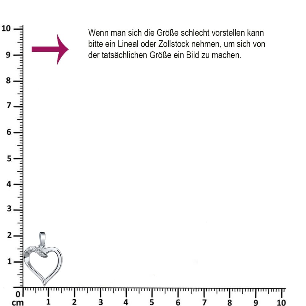 Damen Halskette 925 Silber Kette mit Herz Anhänger gold Ich liebe Dich Schmuck Geschenk für Sie Frauen Freundin Ehefrau Weihnachten Herzkette