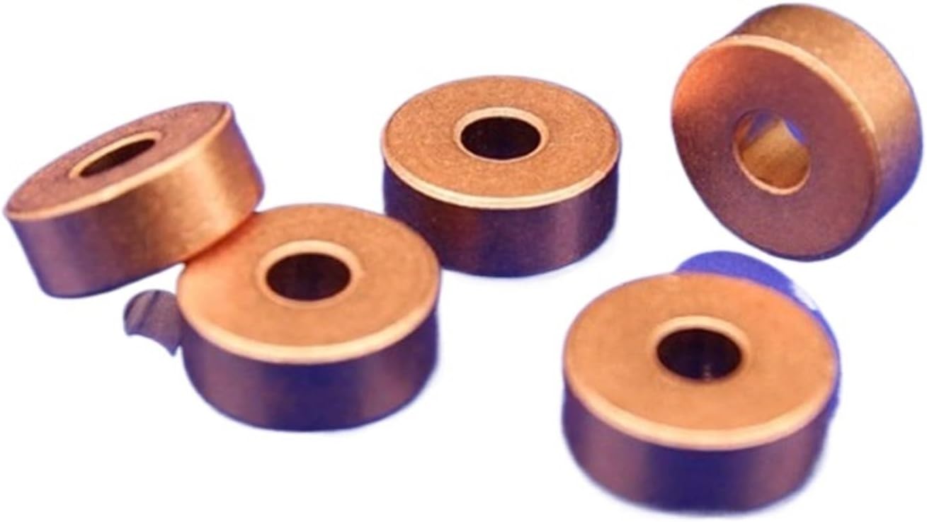 10pcs/lot Iron Copper Base Precision Oil Bearing Inner Diameter 4mm Outer Diameter 12mm Thickness 4/4.5mm Self Lubricating(4 x 12 x 4mm)