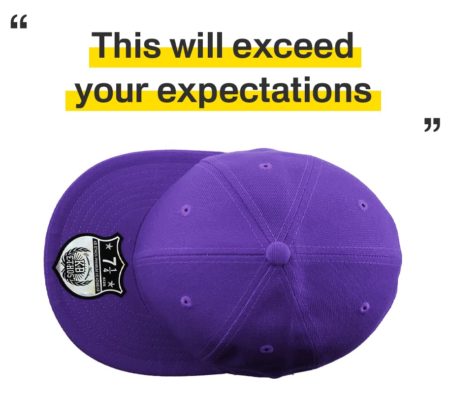 Image of KBETHOS Original 6 Panel Flat Brim True-Fit Fitted Cap