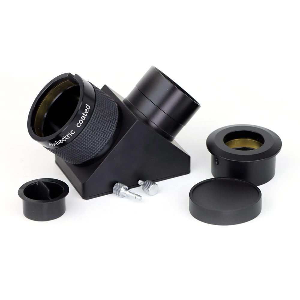 2 inch Dielectric Diagonal Mirror for Astronomical Telescope - 99% reflectivity- with 1.25-inch Adapter-refractorAccessories 90 Degree Mirror