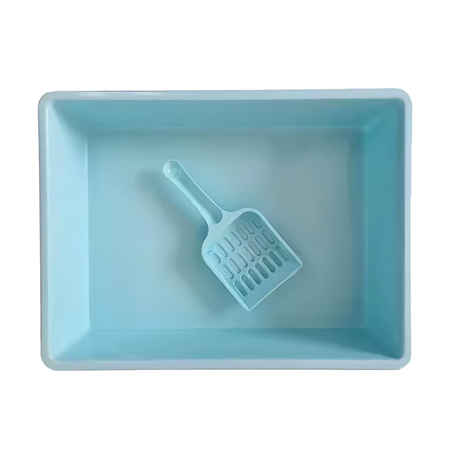 Pets Empire Cat Litter Tray with Scoop (14 x 10.5 Inch)| Kitten Litter Tray | Cat Litter Tray Suitable for Kittens, Cat, Rabbit, Pet | Reduces Odor, Perfect Starter for Toilet Training (Green) (B08PQNY1F2) Amazon Price History, Amazon Price Tracker