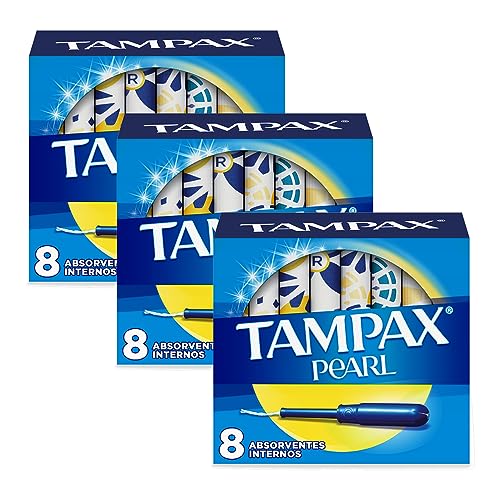 Cuidado Femenino, Drugstore Tampax Pearl Tampones Regulares 3 paquetes con 8 Unidades c/u