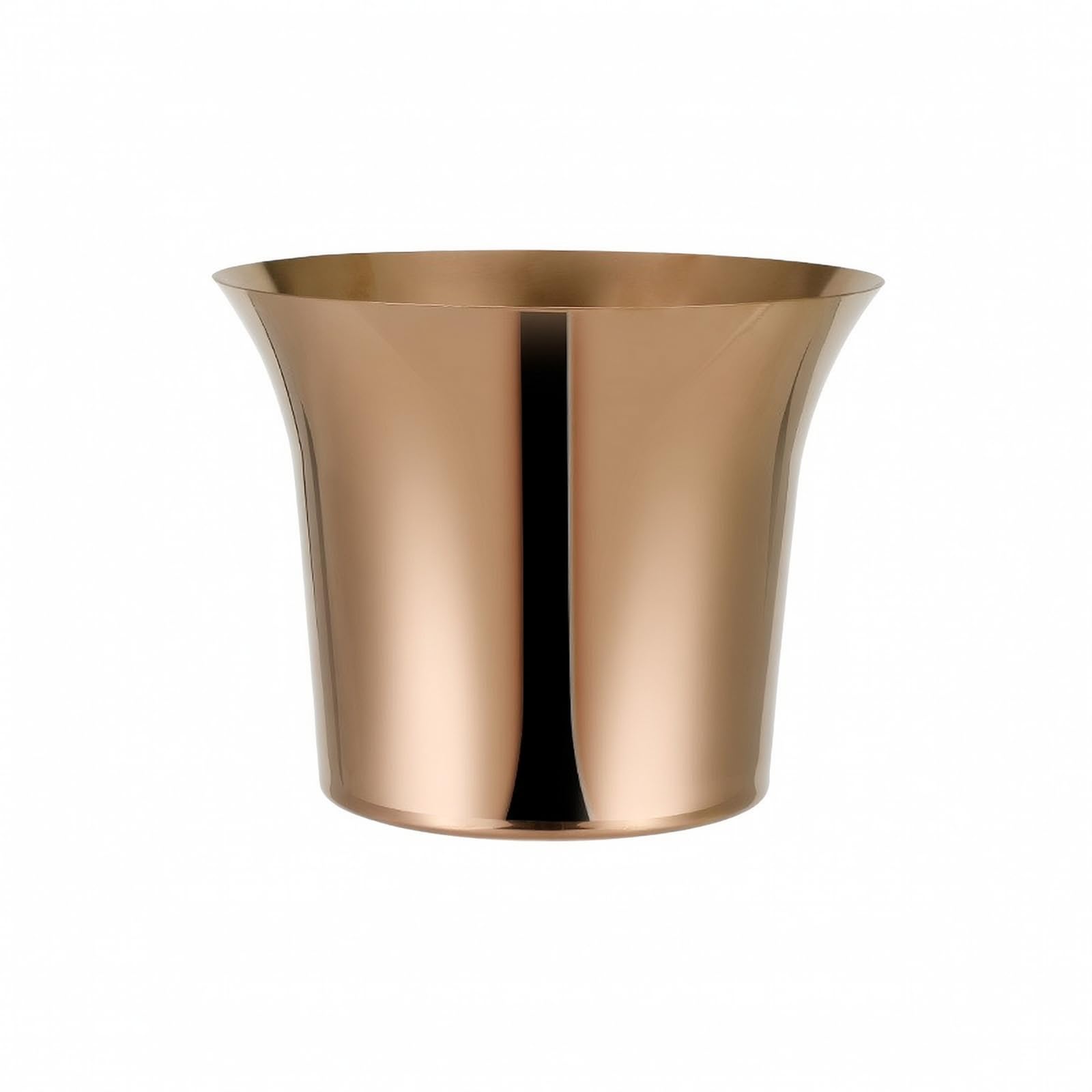 Cubitera con Doble Pared Multiusos Nevera Portátil Champán Antióxido Recipiente para Organizadores, Negro Dorado