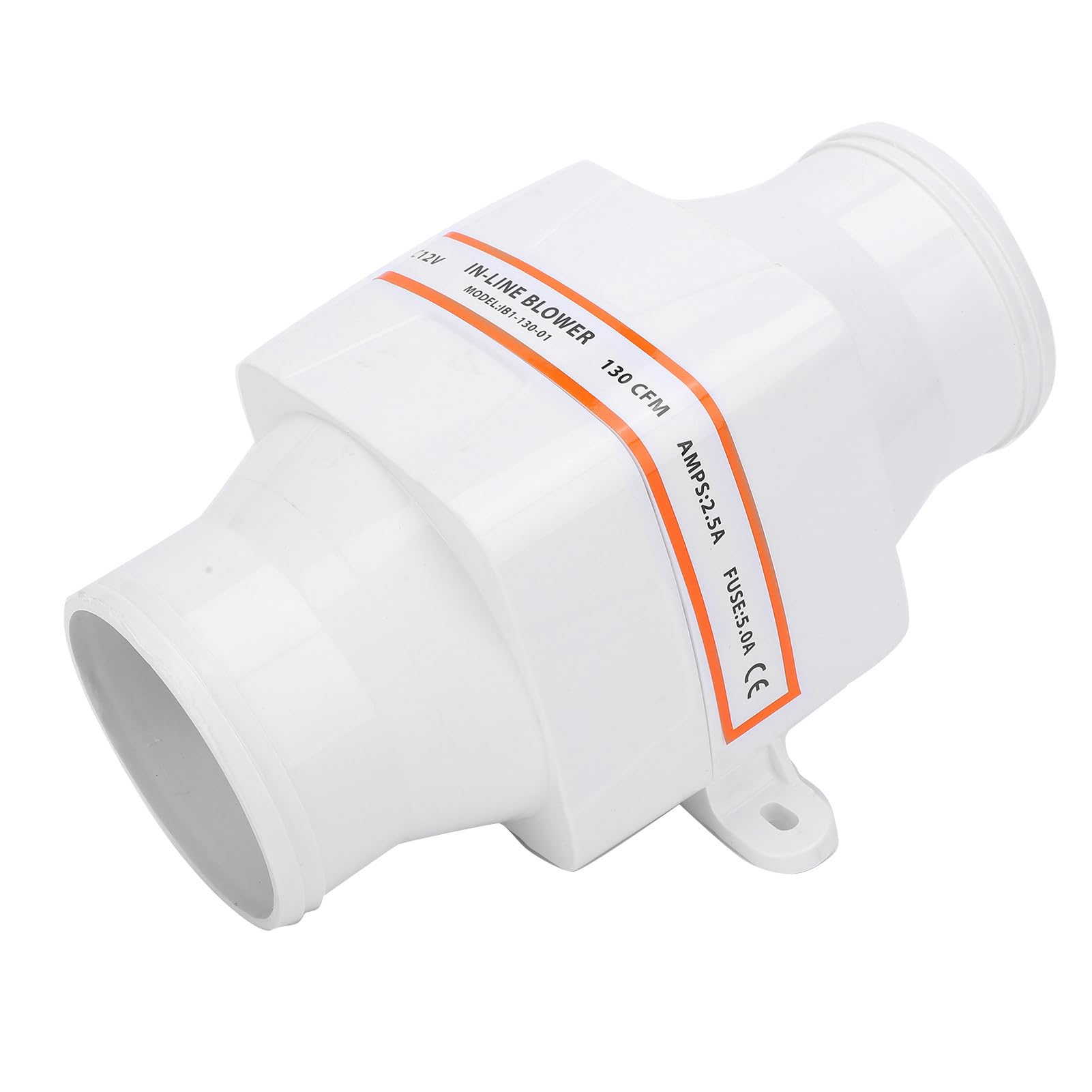 Aramox Souffleur d'air de Cale Marin, Construction ABS, étanche, DC 12V, Souffleur d'air en Ligne 3 Pouces pour Yacht, Caravane