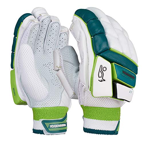 Kookaburra 2019 Kahuna 2.0 Guantes de bateo, blanco/verde, YL/H Cover