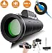 Monocular Telescope - 12x50 High Power HD Compact Monocular with Smartphone Holder & Phone Tripod for Adults Kids, Night Vision IPX7 Waterproof FMC BAK4 Prism Scope for Bird Watching
