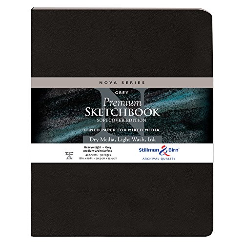 Stillman & Birn Nova Softcover Sketchbook, Grey, 8x10 Inches