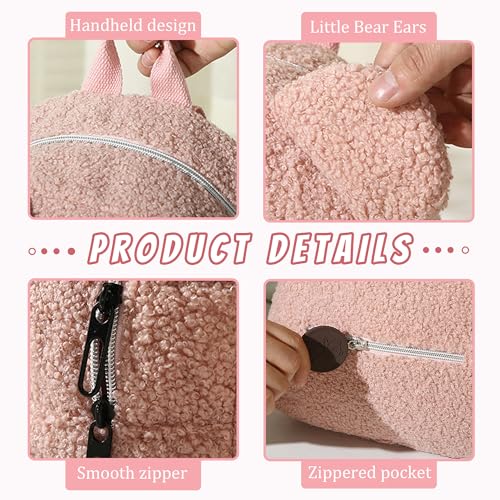 Customized Furry Backpack, Personalized Toddler Backpack for Girls with Embroidery Name, Birthday Christmas Gifts for Boys2