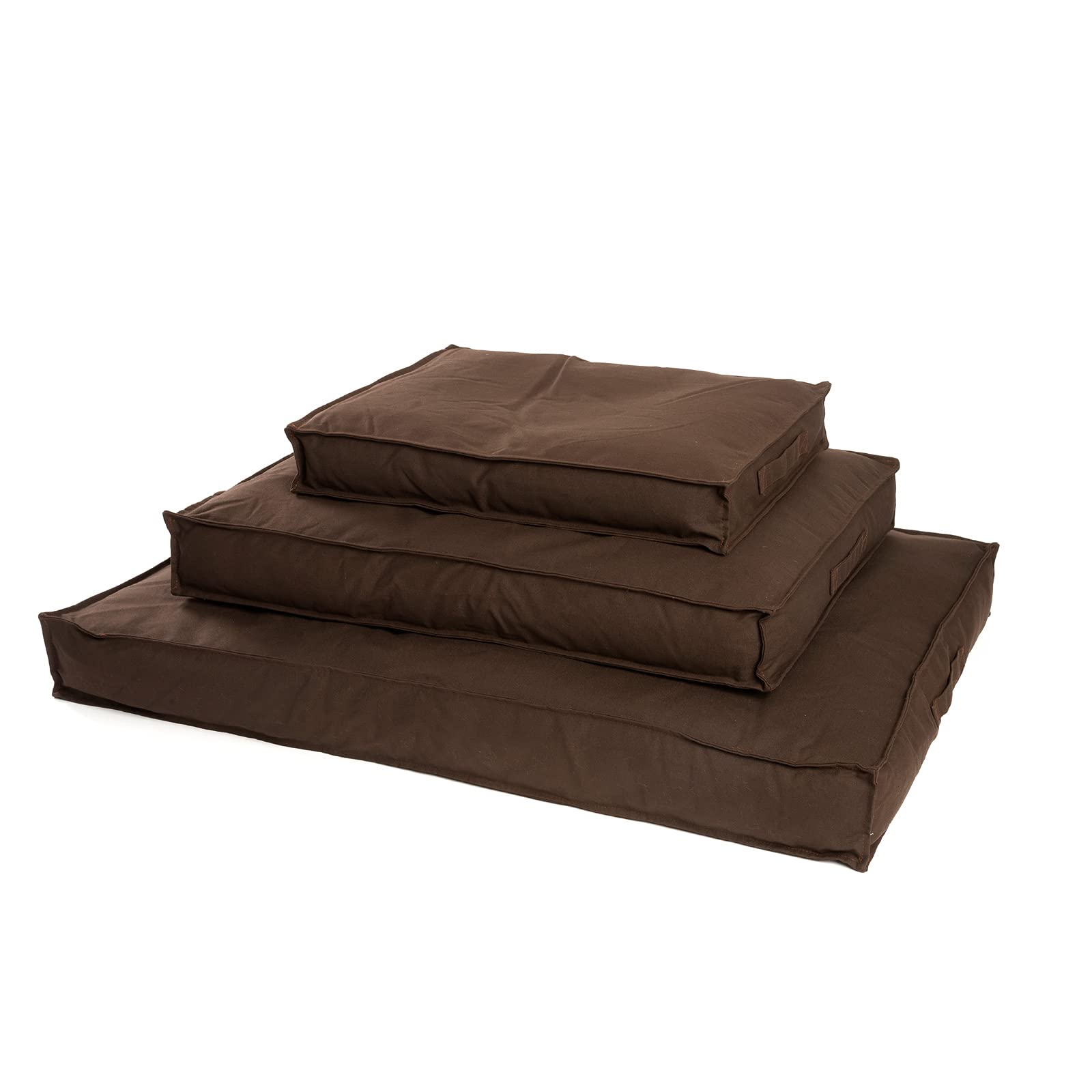 JAMAXX® Premium Hundekissen Hundematte Canvas Waschbar Orthopädisches Hundebett weich Memory Foam Visco-elastische Füllung, mittelgroße Hunde, Vintage Canvas Stoff, Matratze PDB1007 M 90x70 Sofa braun